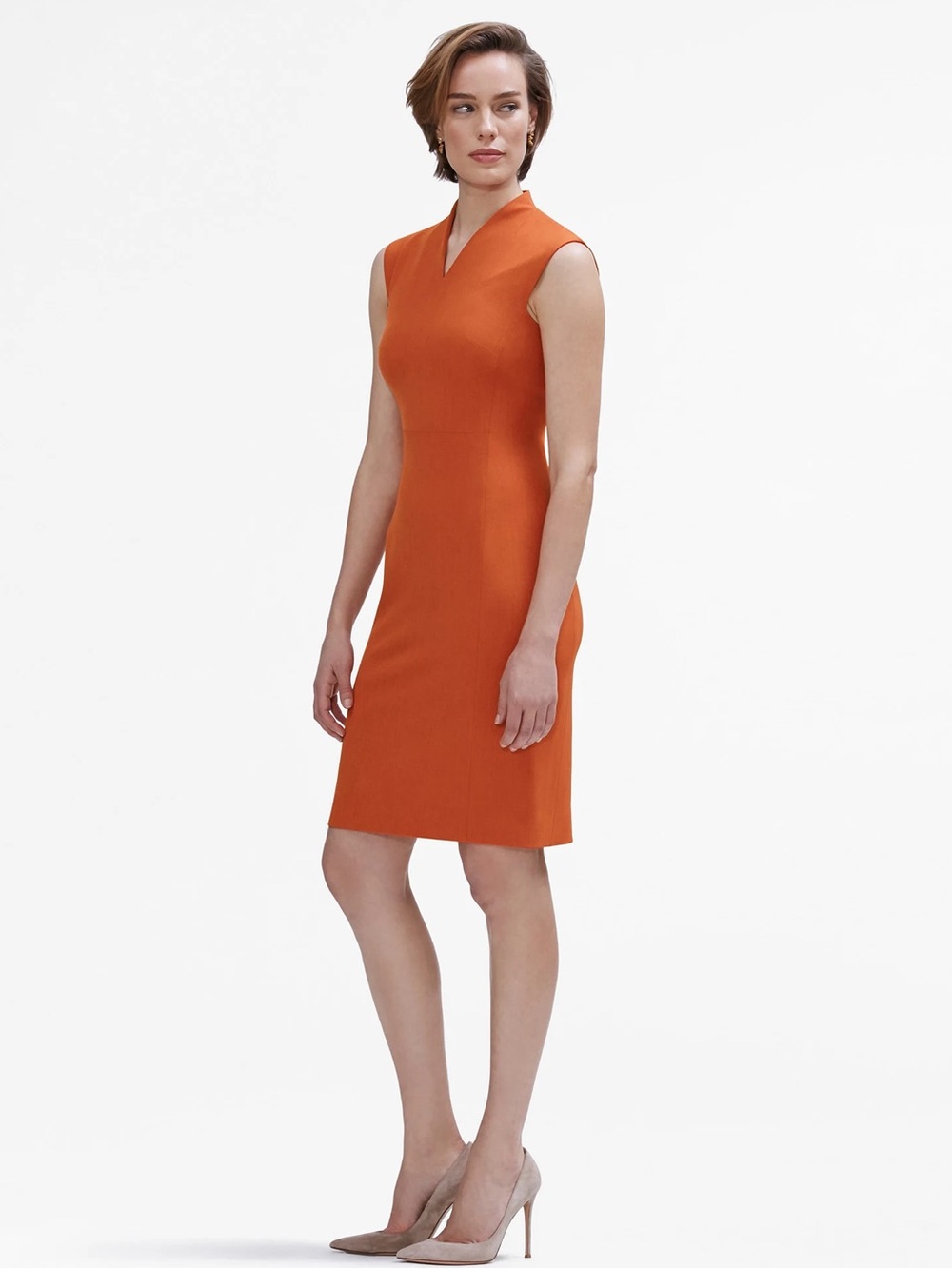 M.M. LaFleur Aditi Dress in Persimmon Burnt Orange | Size 4 | NWT